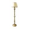 Louis XVI column floor lamp in gilded wood