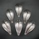 Vintage Christofle caviar spoon set Fleuron dolphin decoration