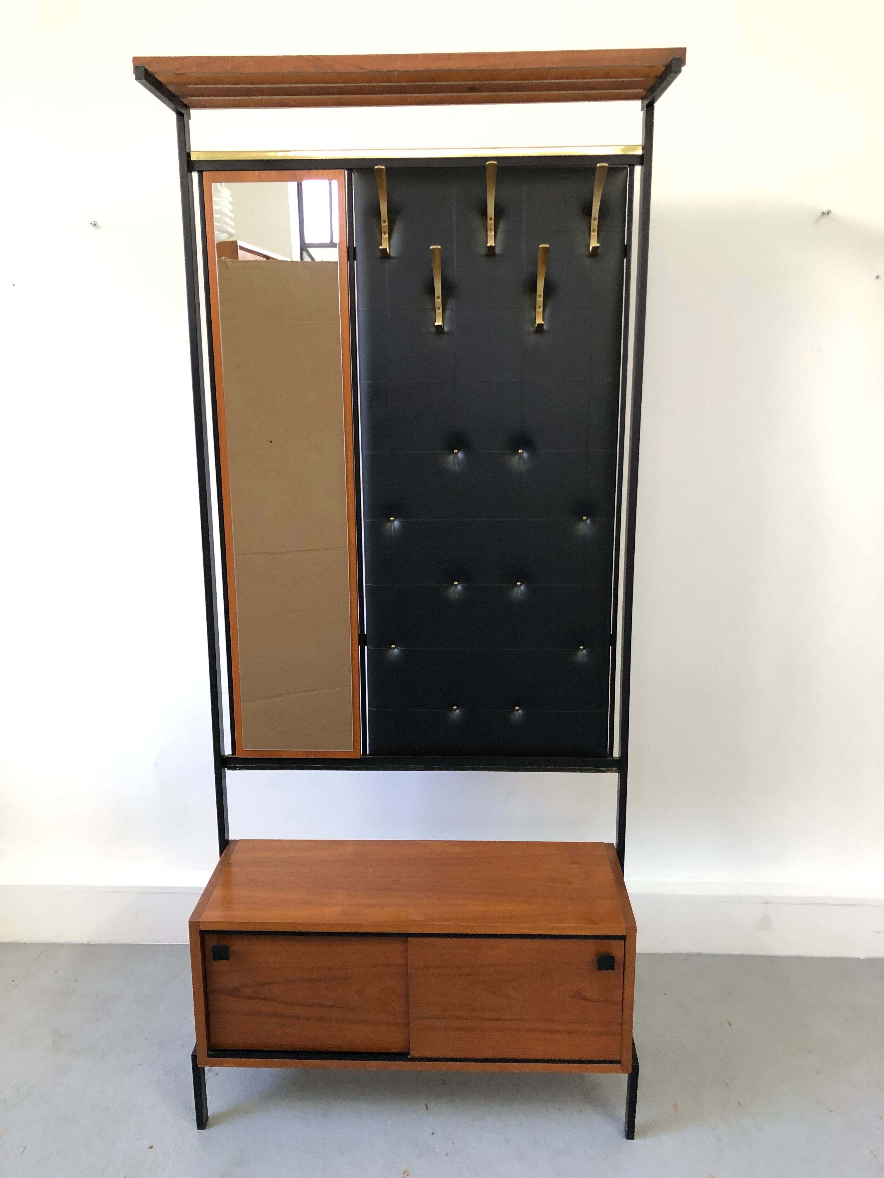 Vintage wardrobe,mirror, 1970 s