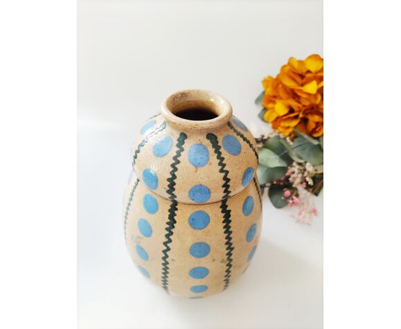 Ceramic vase signed elchinger et cie