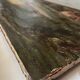 Large painting dated 1872 "Landscape with village by the river" signed