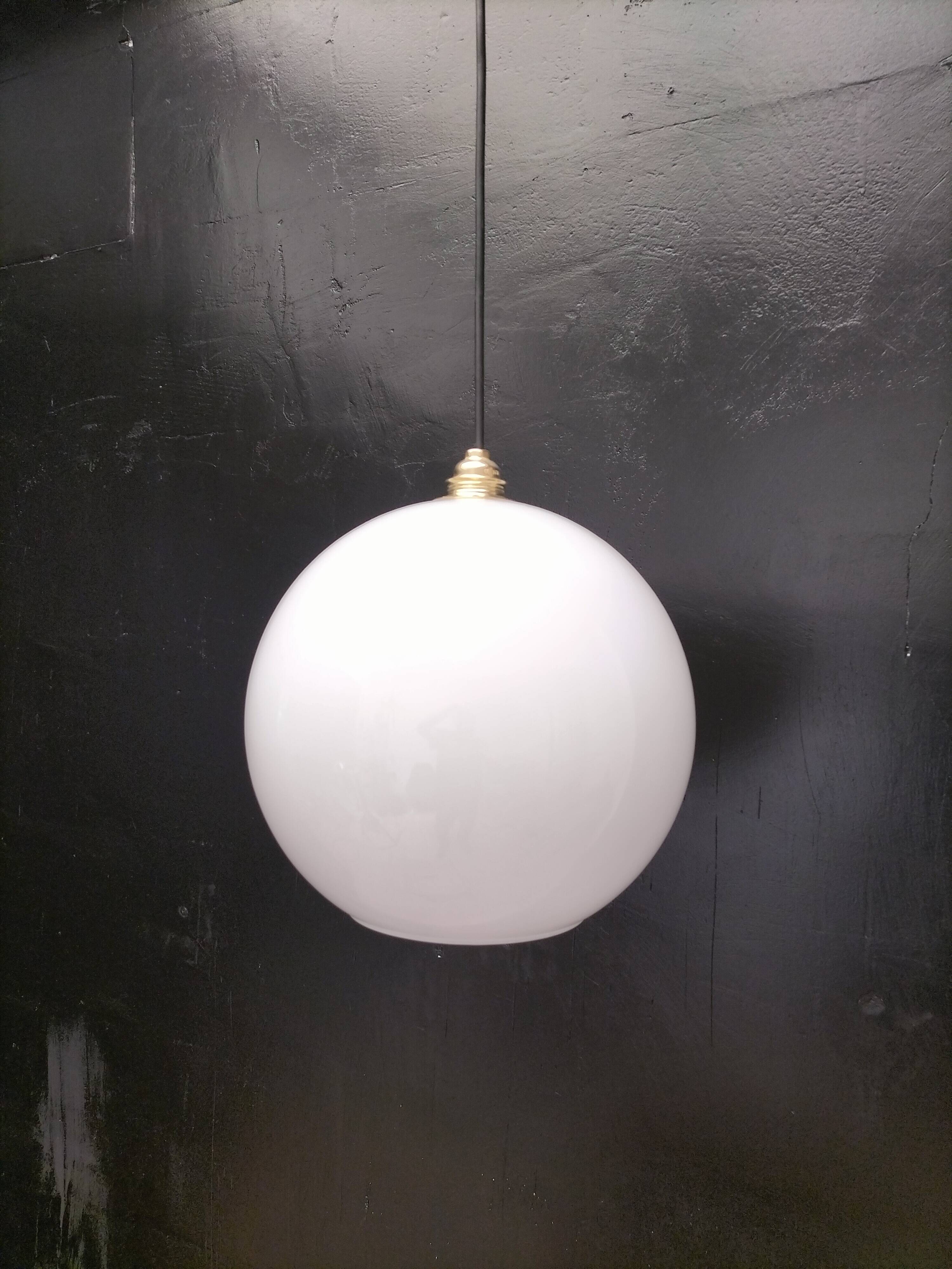 Opaline pendant light