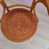 Fauteuil de bureau en bois courbé