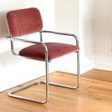 Chaise cantilever chromées vintage Bauhaus Cesca