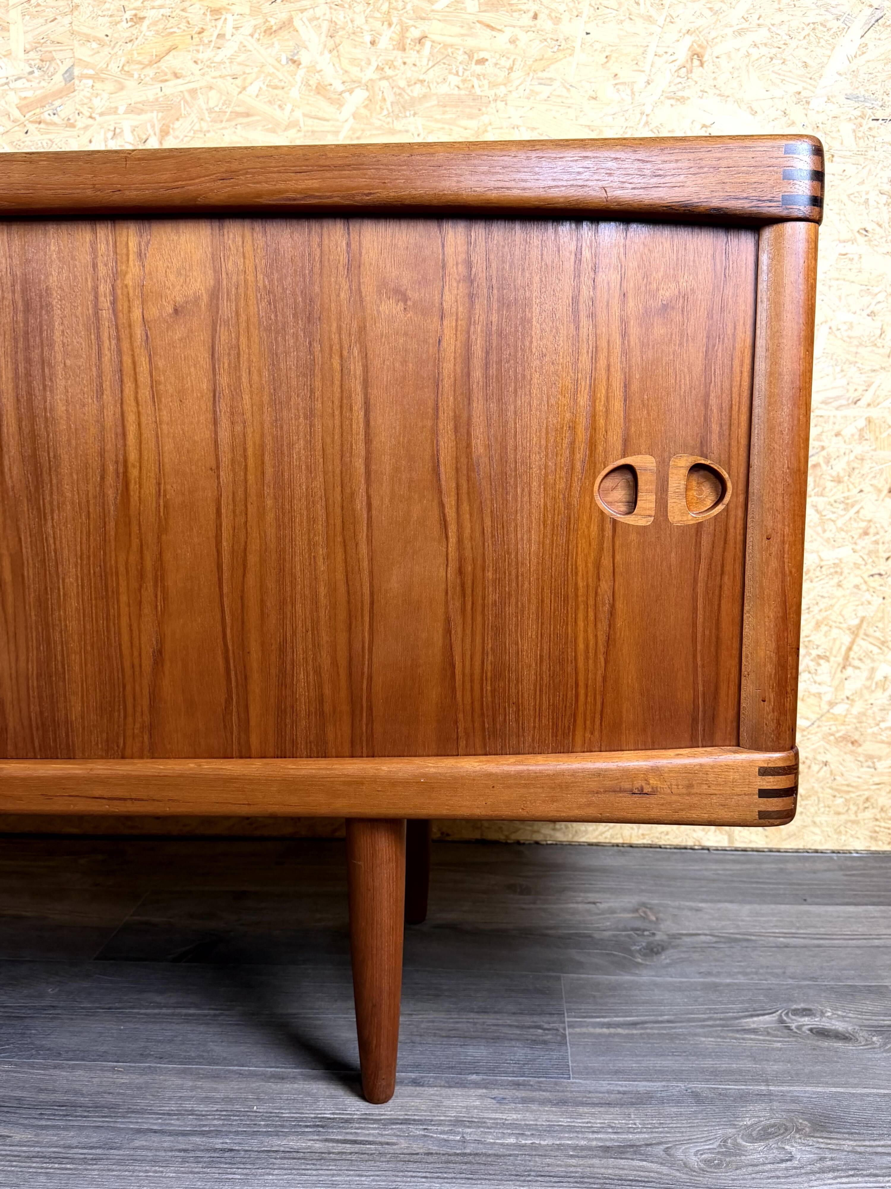 1960s 1970s Teak Sideboard Credenza H.W. Klein Bramin Danish Modern Design