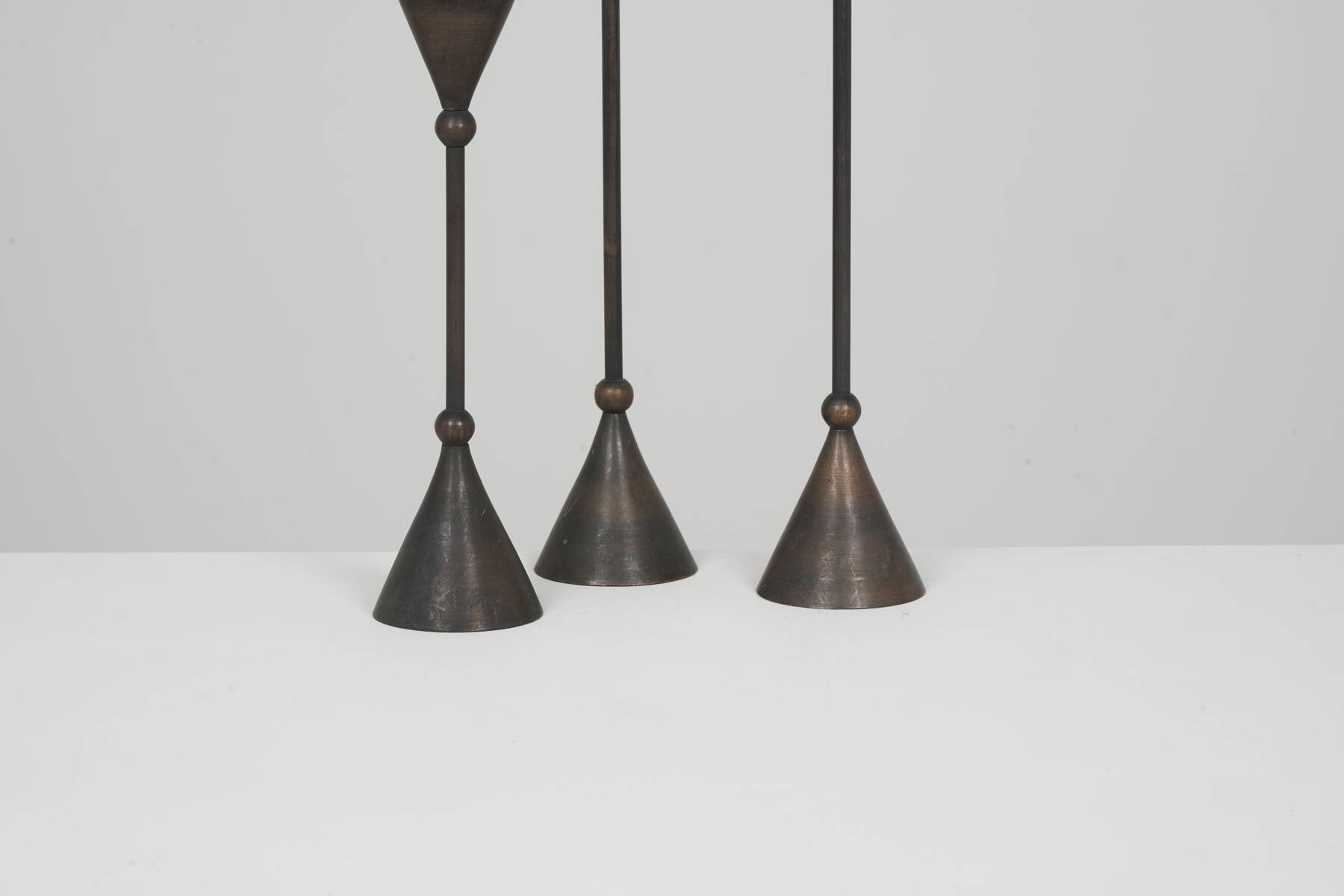 Christian de Beaumont Memphis candlesticks circa 1980
