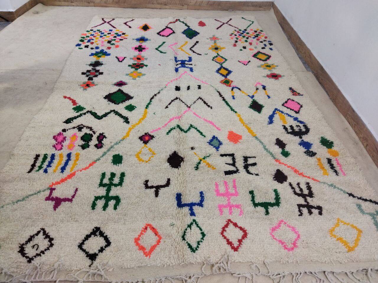 Handmade Moroccan Berber rug 303 X 192 CM