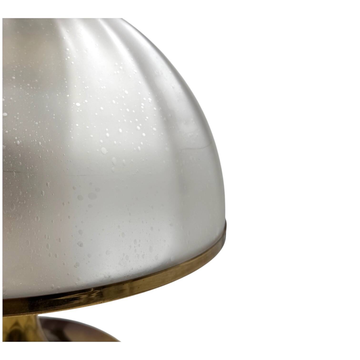 Mushroom Murano blown Glass Table Lamp, Fabbian Italy, 1970s