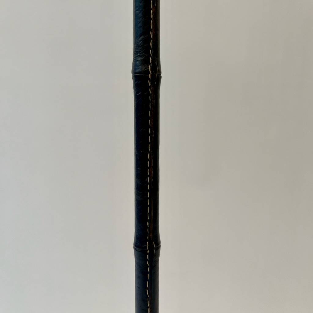 Lampadaire cuir Jacques Adnet 1950s