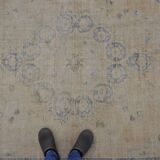 Turkish Oushak Handmade Carpet sku 3185