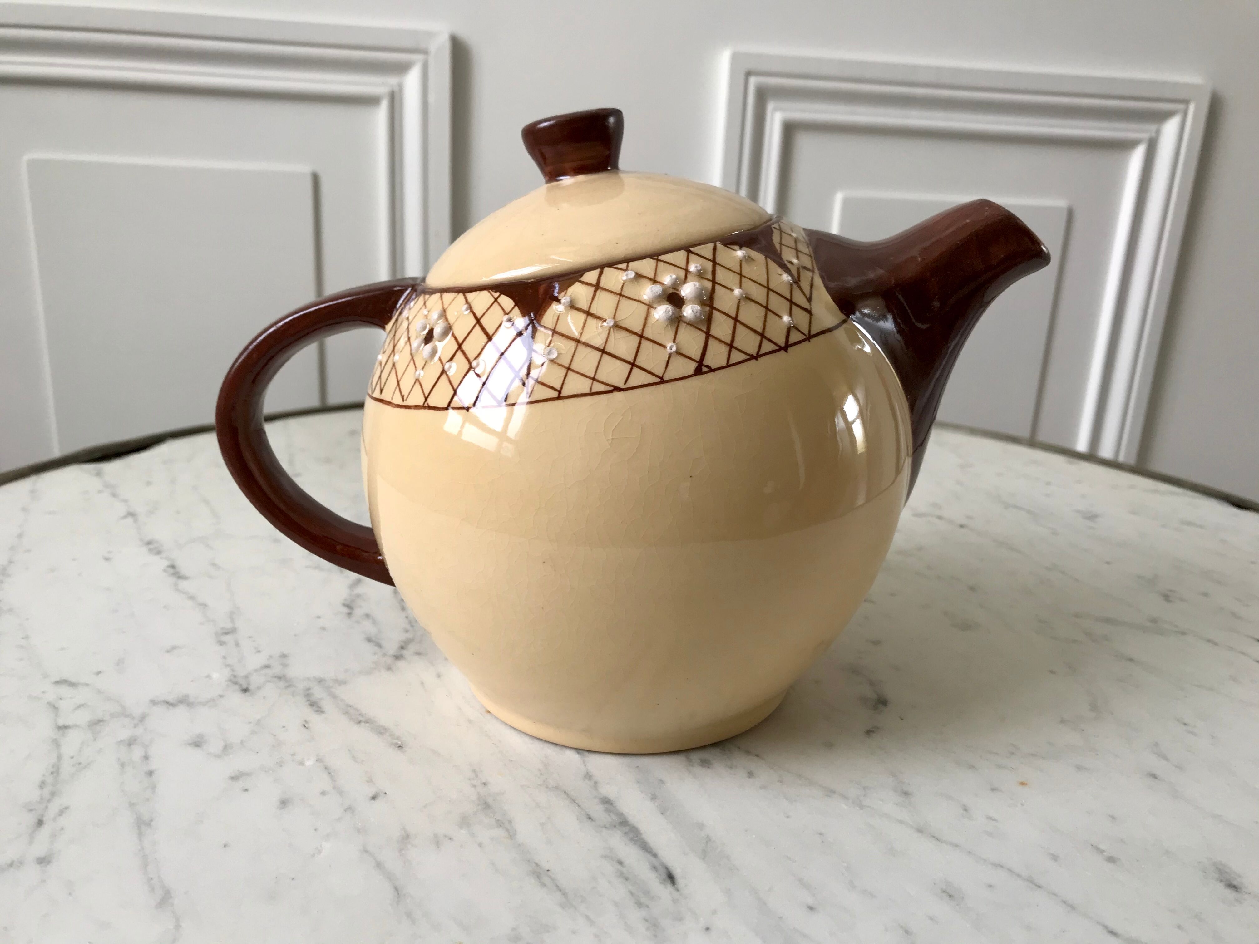 Théière et d'un déjeuner années 40/50