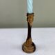 Two-tone wooden candlestick