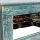 Mirror Wood Old Teak Patina Blue White 57x3x31cm 20