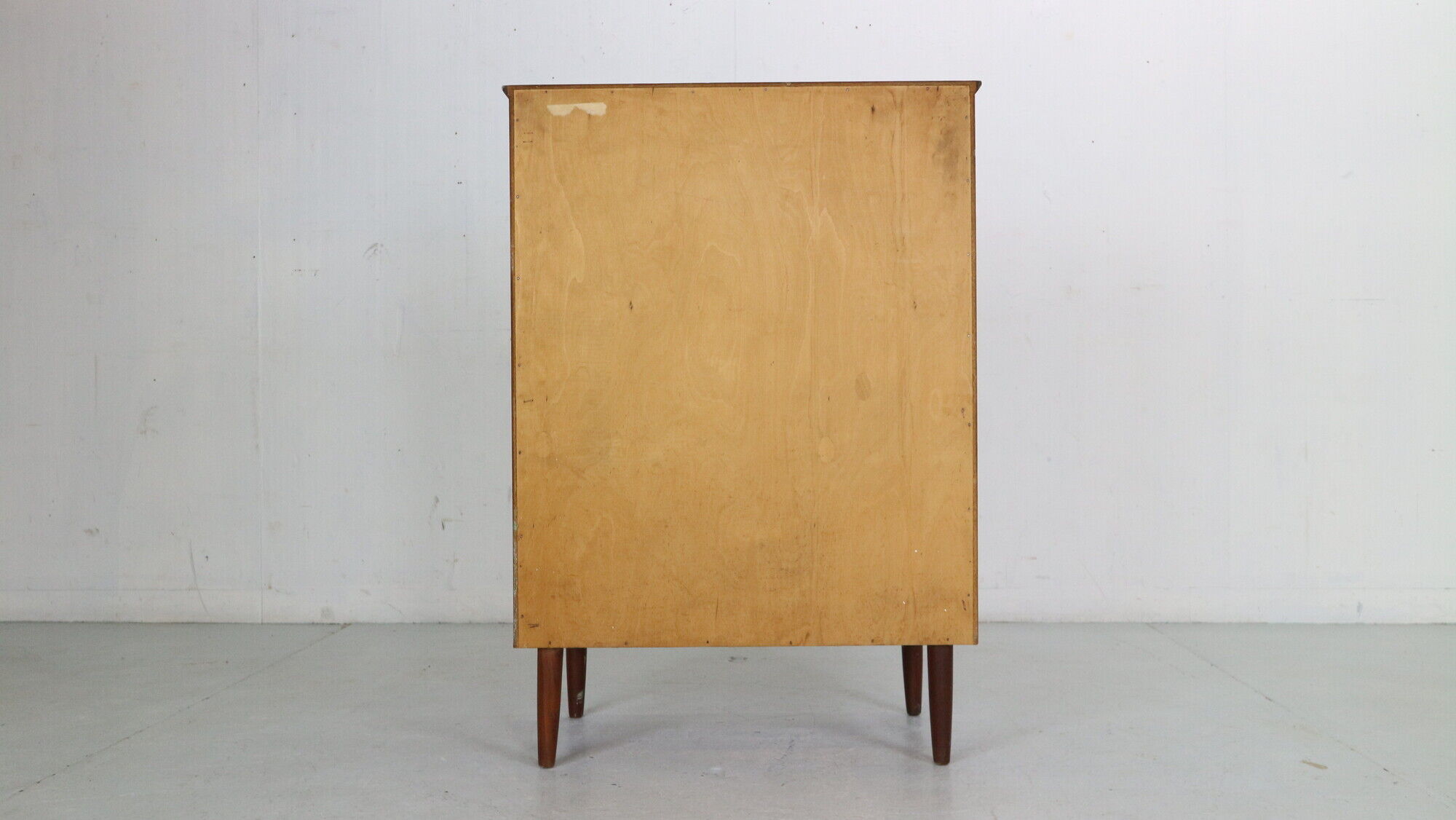 Mid-Century Modern Danish Chest of Six Drawers, Tallboy in Teak, Denmark, 1960s