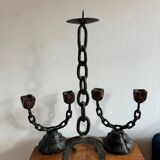 Brutalist candlesticks 1970
