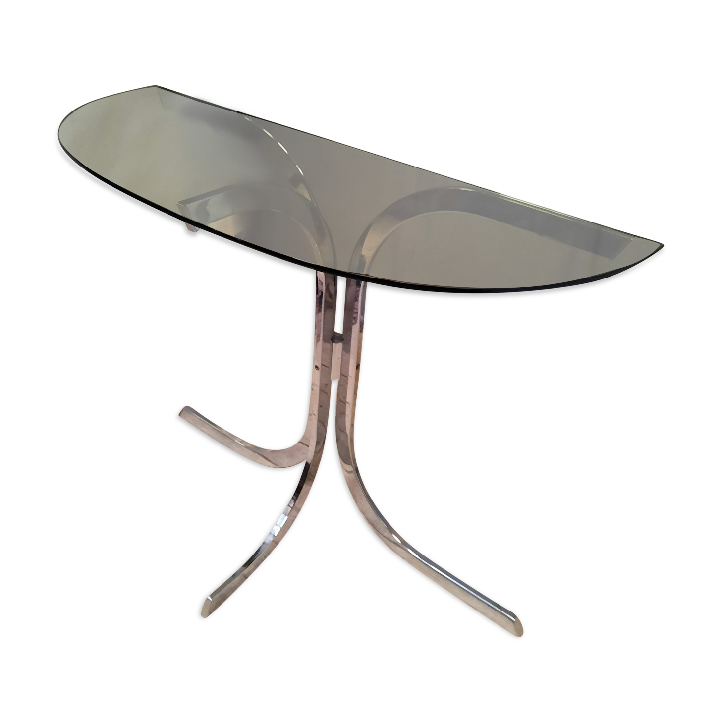 Designer glass and metal console