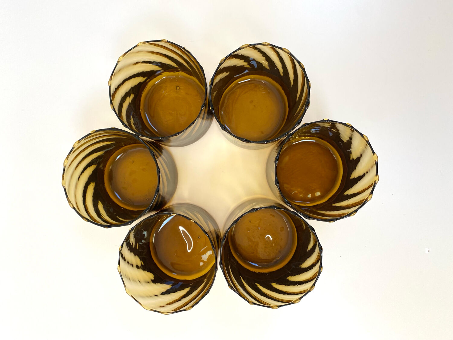 1970s rattan glass holder