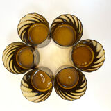 1970s rattan glass holder