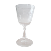 Glass with crystal foot Baccarat / Saint Louis Japanese decoration waders