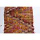 Vintage Turkish Hand-Knotted Wool Cotton Red Kilim Runner Rug 103x220