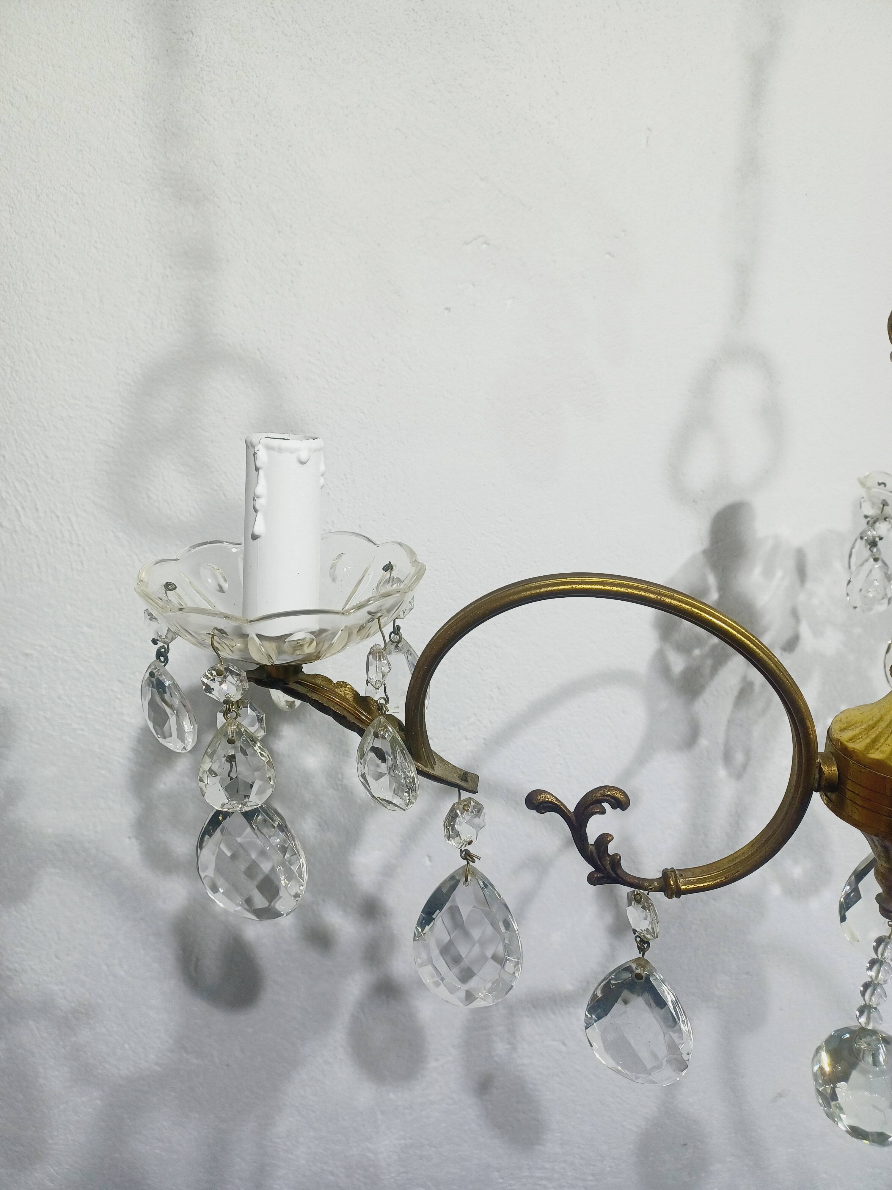 3-light bronze chandelier