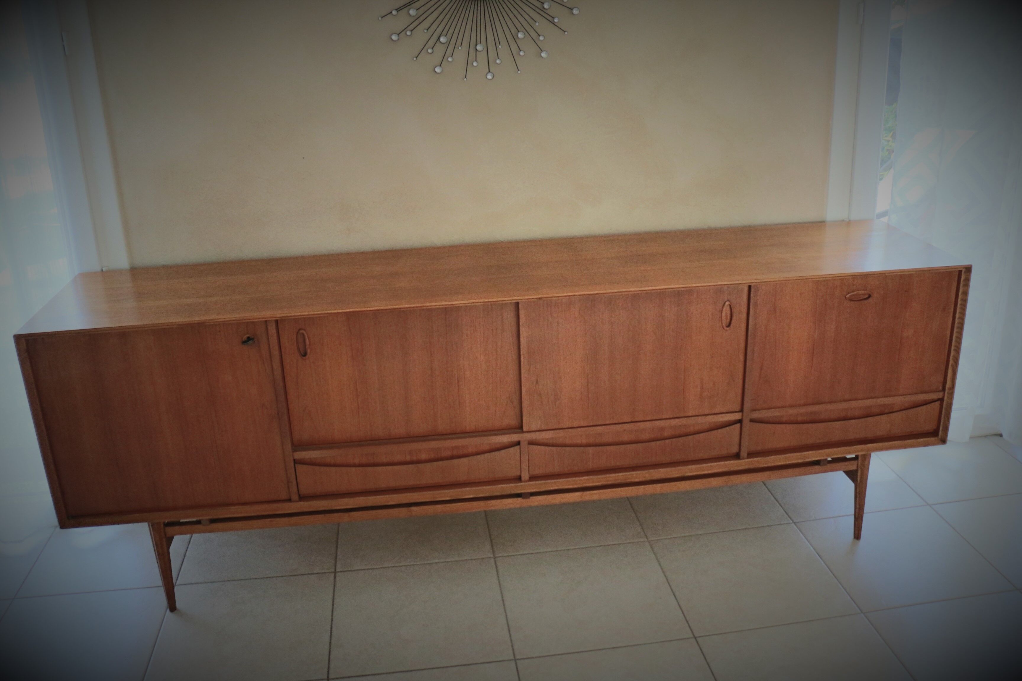 Scandinavian sideboard in vintage teak