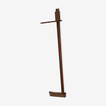 Wooden somatometer measuring rod