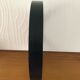Vintage round mirror in black gilac plastic