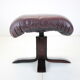 Scandinavian Leather Armchairs / Lounge Chairs, With footres 1970s, Finland