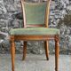 Set de 6 chaises Directoire en velours vert amande