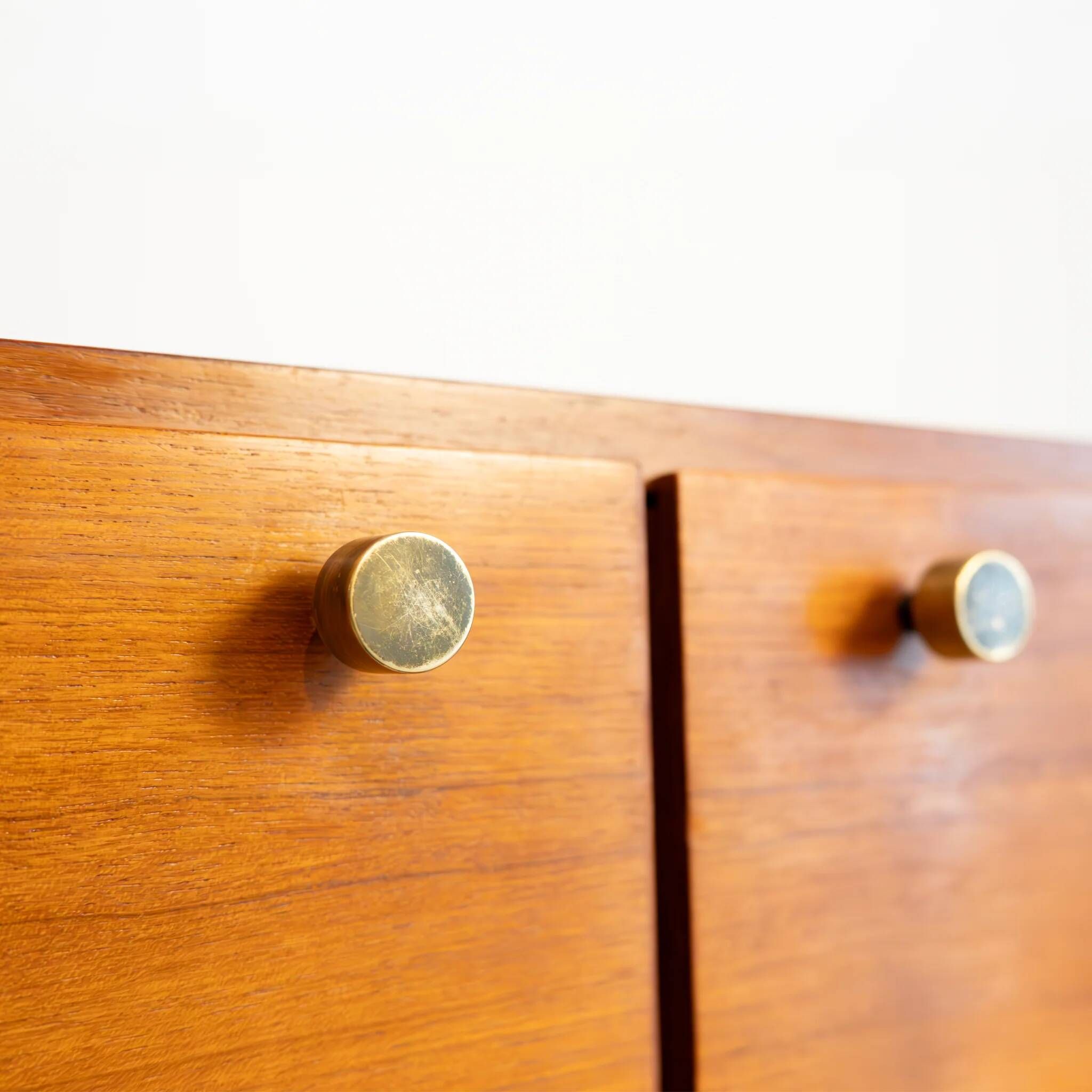 1960s Italian teak enfilade with sculptural frame