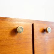 1960s Italian teak enfilade with sculptural frame