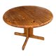 Vintage round table in solid pine