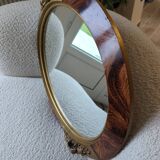 Miroir ovale art déco des années 30