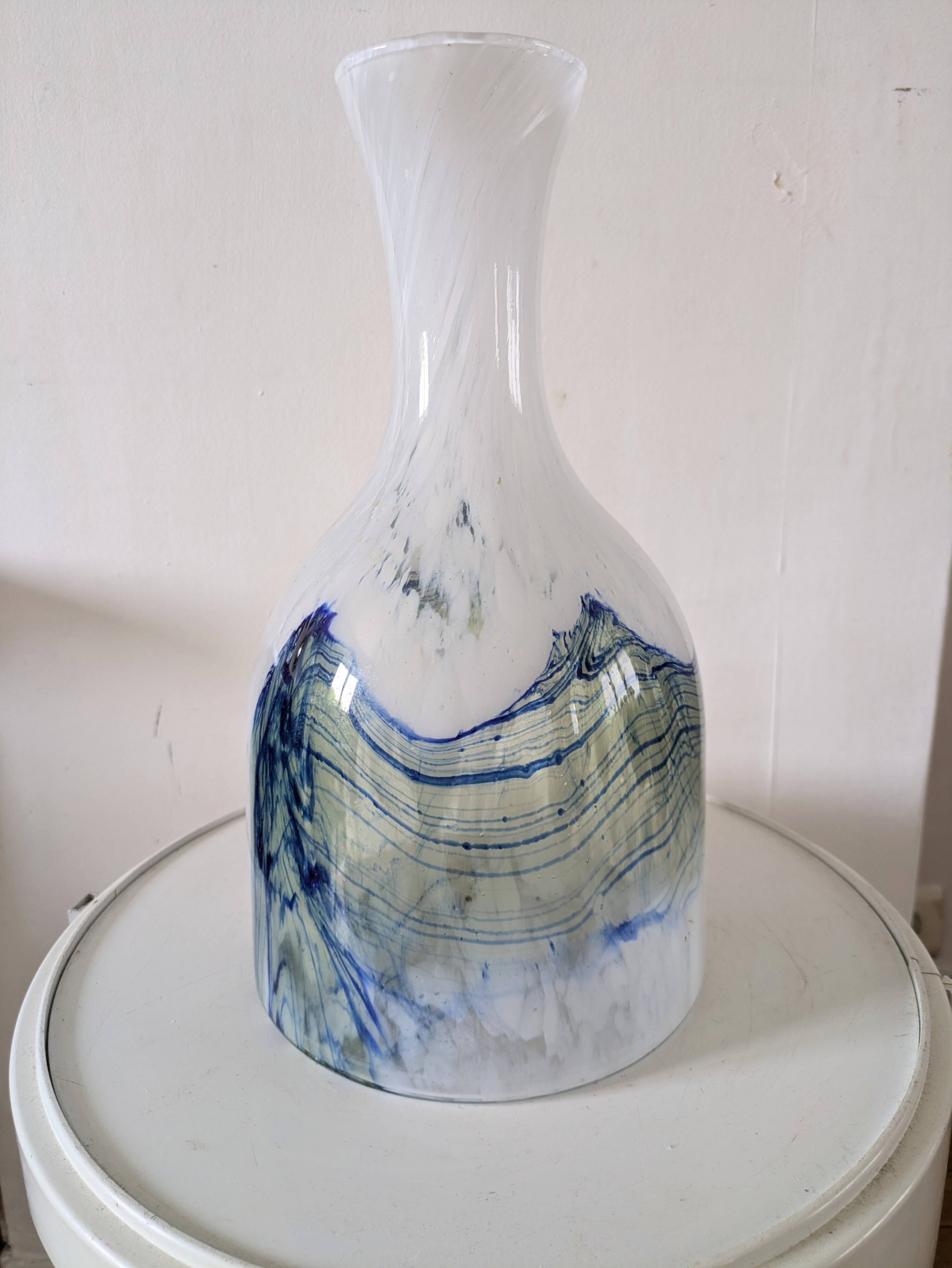 Large Murano glass vase, 70s design
