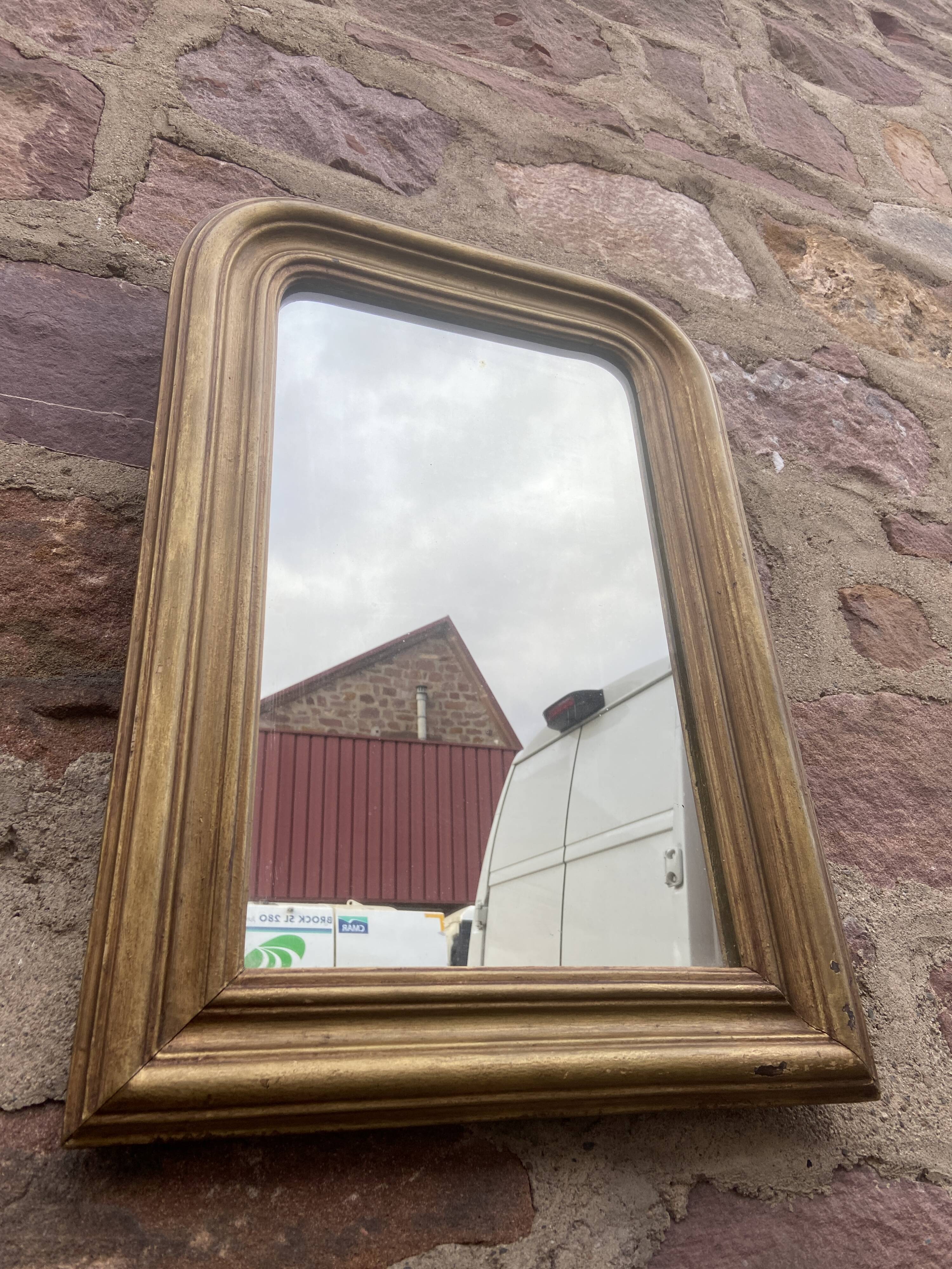 Vintage mirror mirror Louis Philippe French style Mirror Napoleon III period 1880s