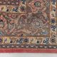 Tapis persan vintage en laine noué main, rouge, motifs floraux, 291x384 cm