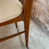 Set of 4 vintage an50 Scandinavian white chairs