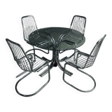 Table et chaises style Gastone Rinaldi