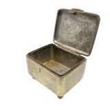 Sugar bowl, neoclassicism, silver-plated brass, Fraget, Poland, 19th century