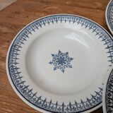 Set of 6 old ceramic soup plates, Primax saint model