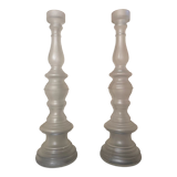 Pair of art deco candle holders