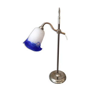 Lampe quinquet metal - tulipe