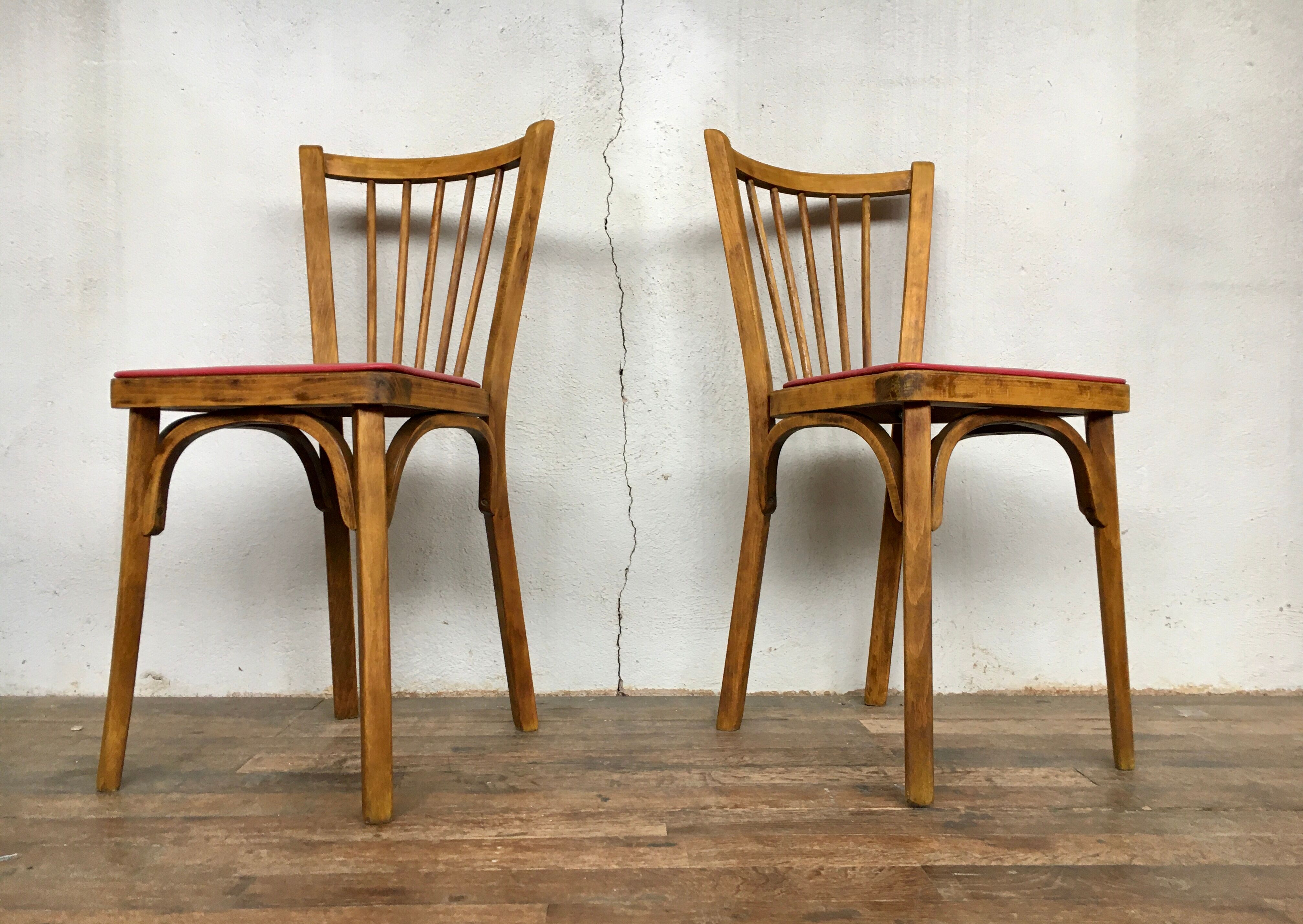 Pair of baumann bistro chairs