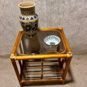 Vintage rattan coffee table