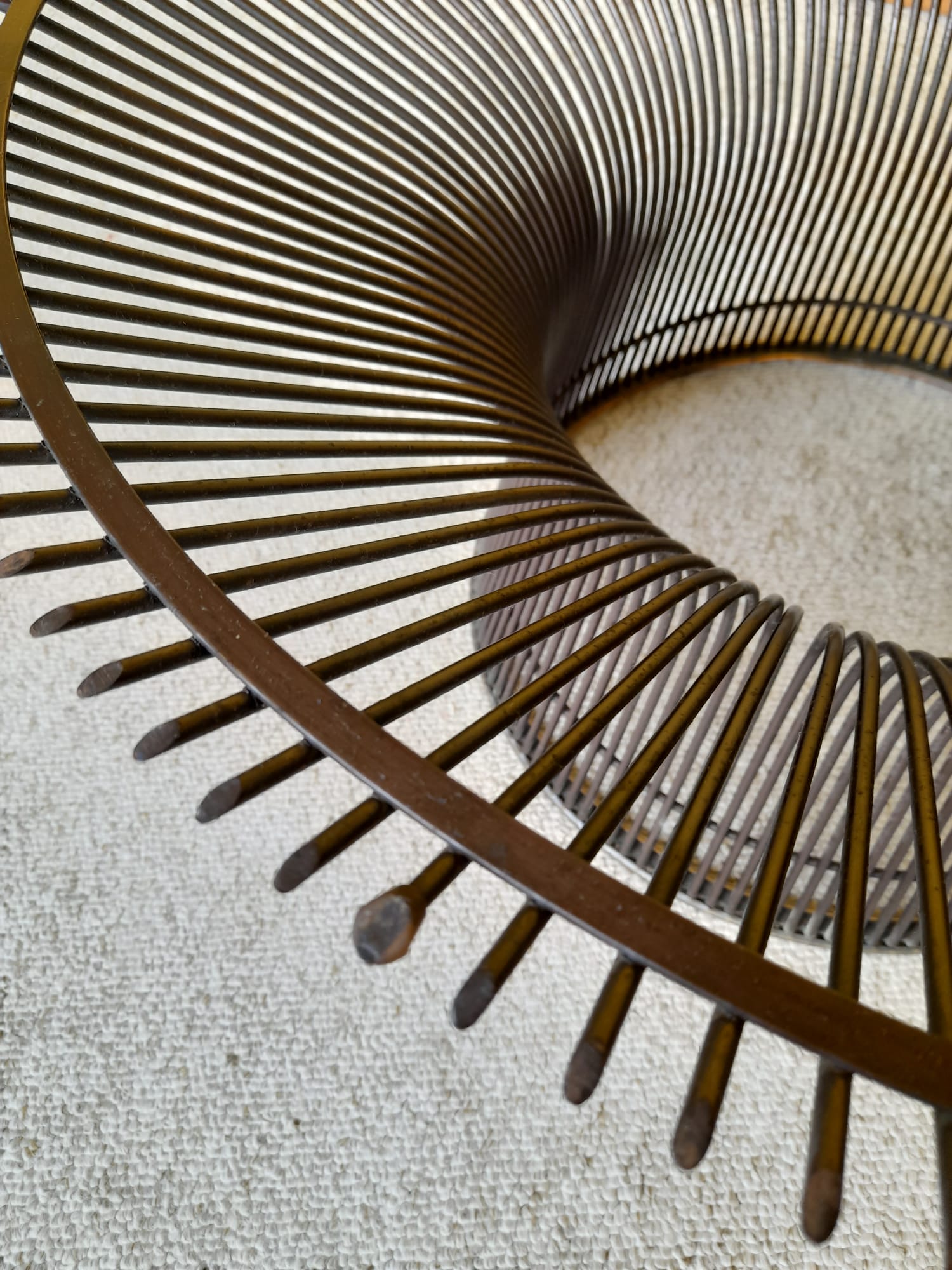 Warren Platner design coffee table for Knoll, bronze finish circa 1960
