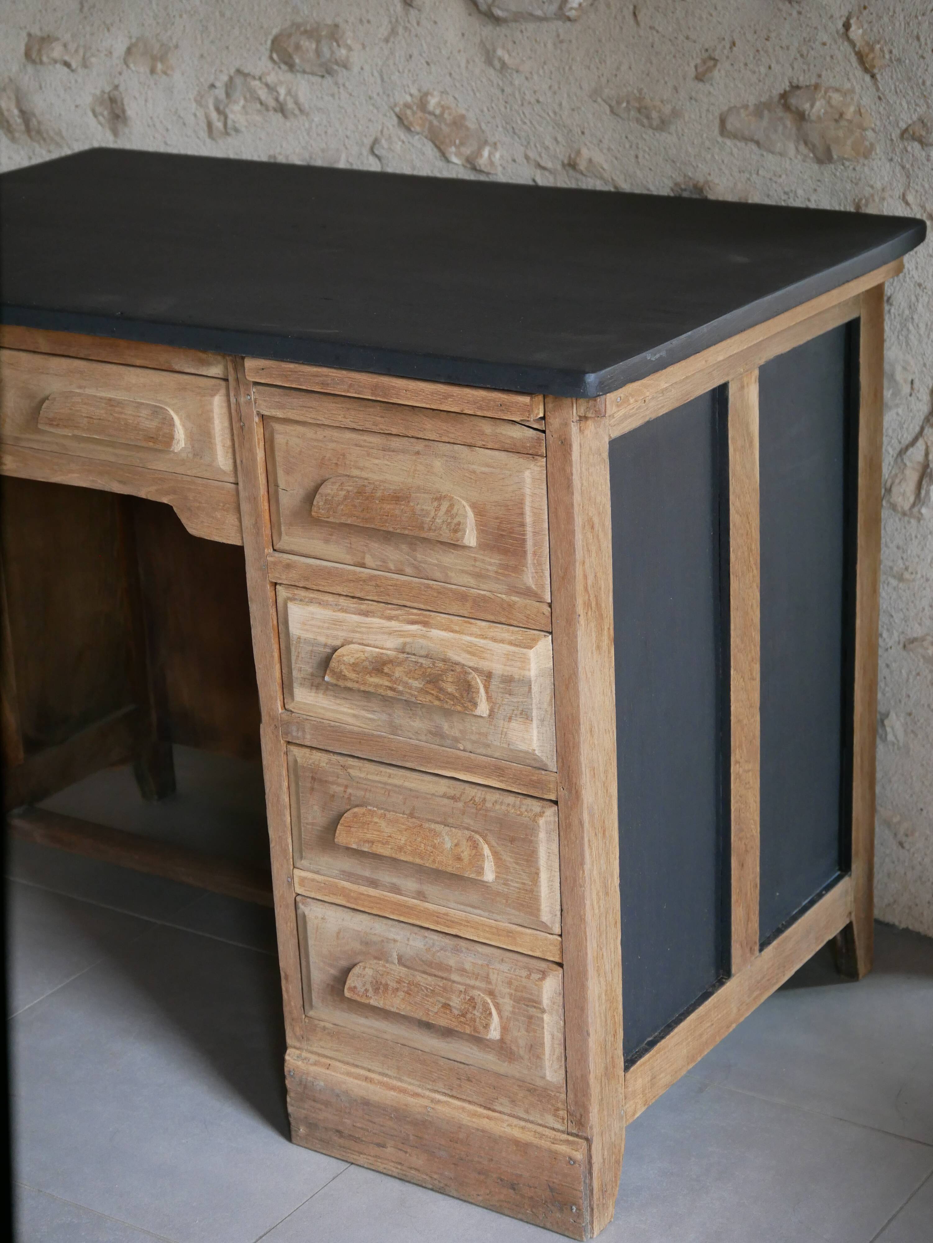 Desk and chair assembly