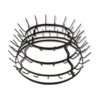 Old iron bottle holder