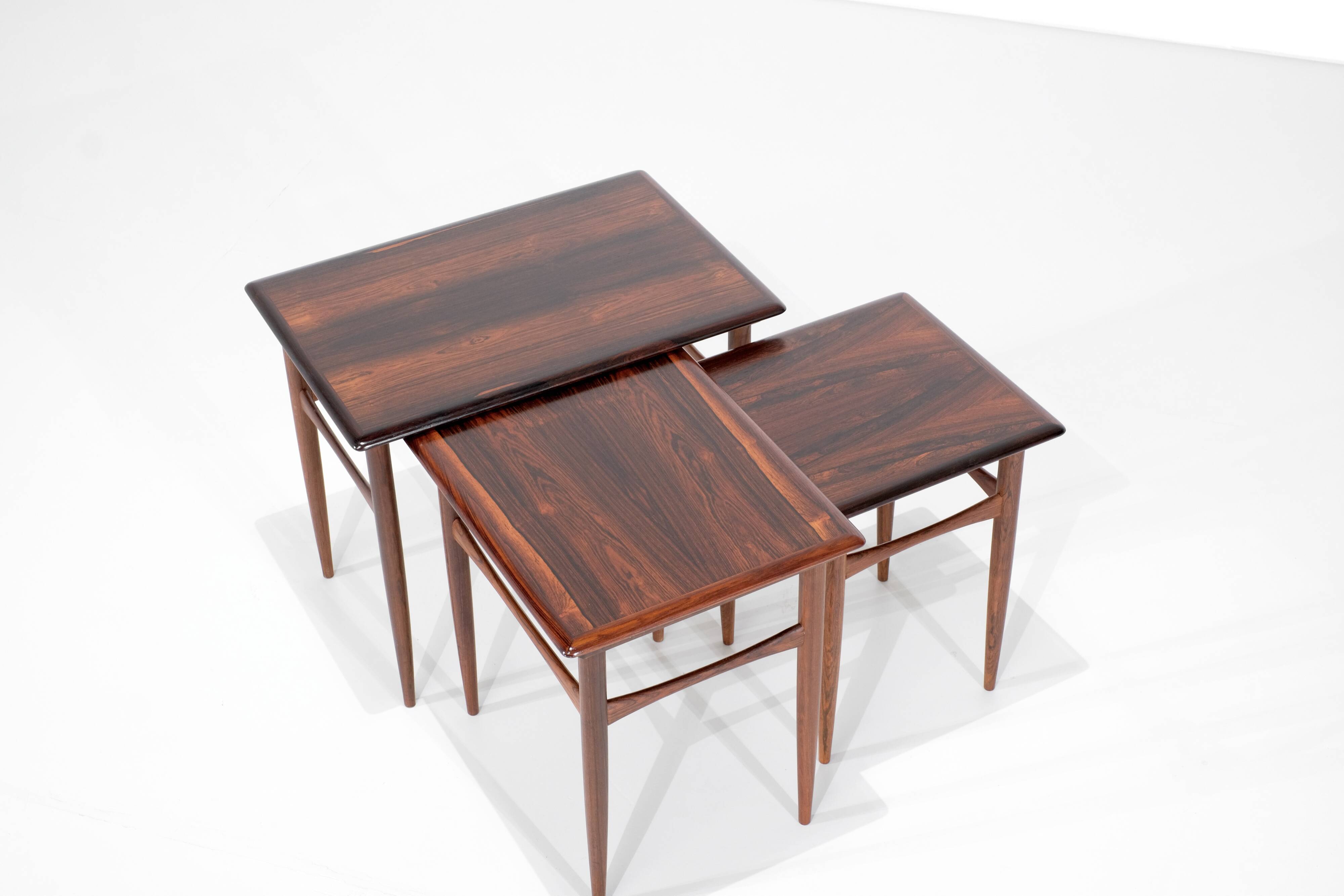Side tables by Kai Kristiansen for Skovmand & Andersen Denmark 1960