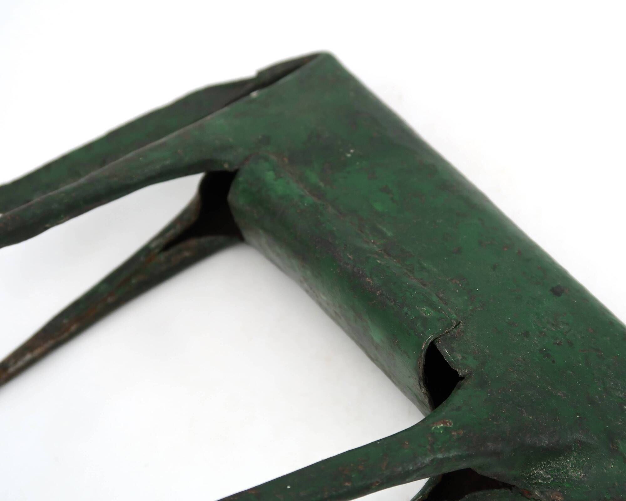 Sculpture of a dark green patinated metal horse, 1980s.